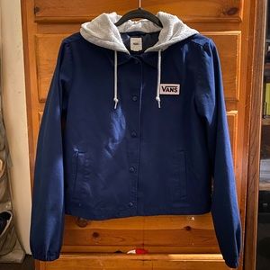 Womens Vans Navy Cropped Jacket